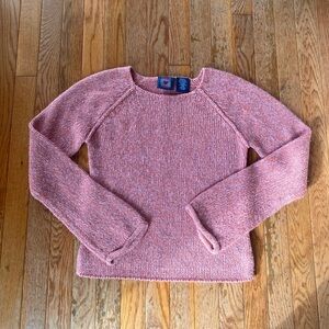 pink melon salmon knit sweater